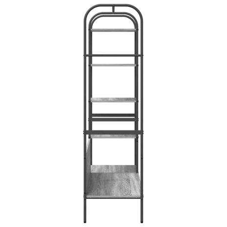Kledingrek met plank Grijs 120 x 44 x 160 cm Bewerkt hout 6