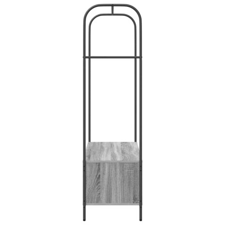 Kledingrek met opslag Grijs 100 x 44 x 160 cm Bewerkt hout 6