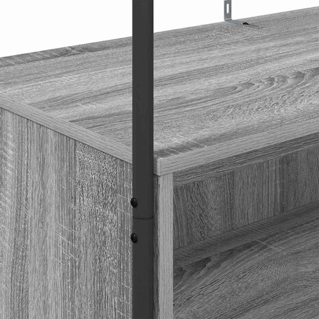 Kledingrek met opslag Grijs 100 x 44 x 160 cm Bewerkt hout 8