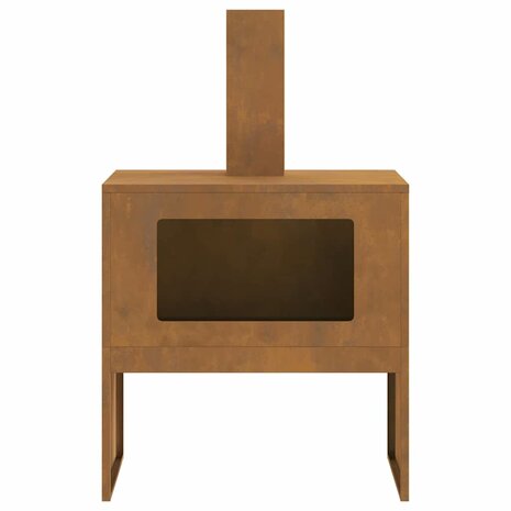Vuurkorf Bruin 60 x 40 x 96 cm Cortenstaal 6
