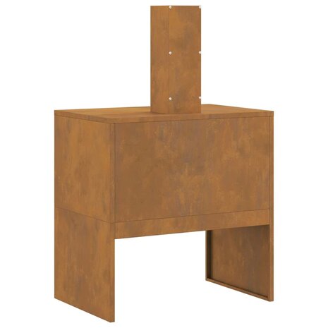Vuurkorf Bruin 60 x 40 x 96 cm Cortenstaal 8