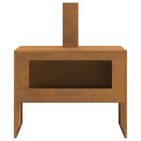 Vuurkorf Bruin 80 x 50 x 96 cm Cortenstaal 6
