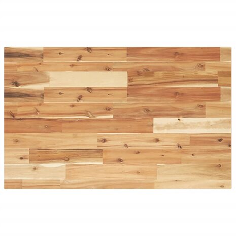Wastafelblad met olieafwerking 100x50x2 cm massief acaciahout 1