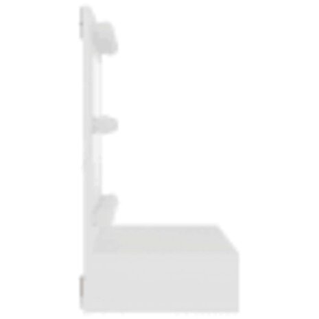 Spiegelkast met LED-verlichting 60x31,5x62 cm wit 6