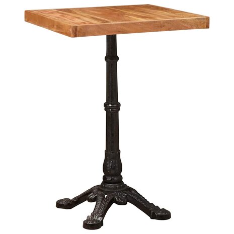Bistrotafel Bruin 50 x 50 x 76 cm Massief acaciahout 2