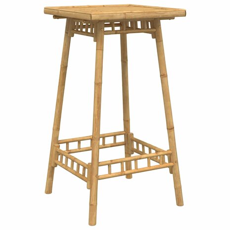Bartafel voor buiten vierkant 55x55x100 cm bamboe 2