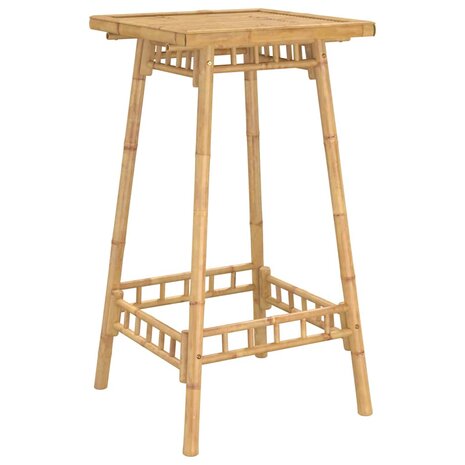 Bartafel voor buiten vierkant 55x55x100 cm bamboe 7