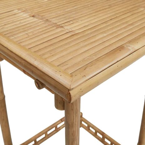 Bartafel voor buiten vierkant 55x55x100 cm bamboe 9