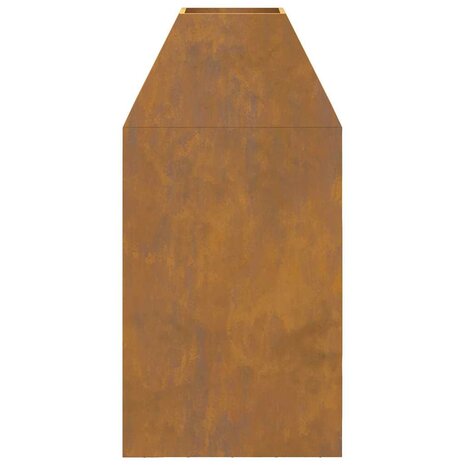 Vuurkorf Bruin 50 x 50 x 100 cm Cortenstaal 7
