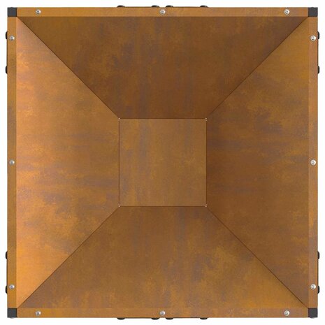 Vuurkorf Bruin 50 x 50 x 35 cm Cortenstaal 8