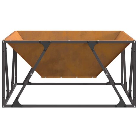 Vuurkorf Bruin 80 x 80 x 40 cm Cortenstaal 6