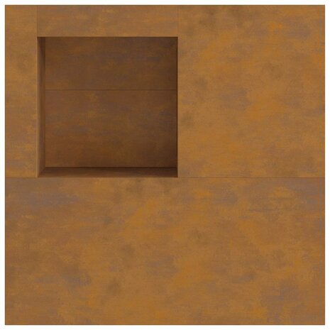 Vuurkorf Bruin 100 x 100 x 30 cm Cortenstaal 9