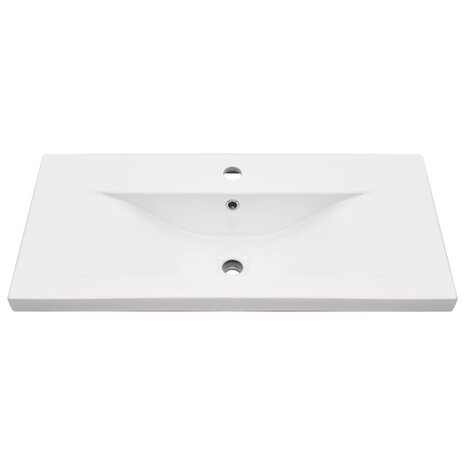 Wastafelframe met inbouwwastafel ijzer zwart 6