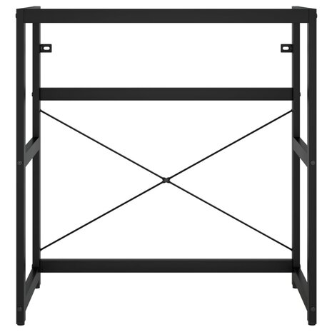 Wastafelframe met inbouwwastafel ijzer zwart 4
