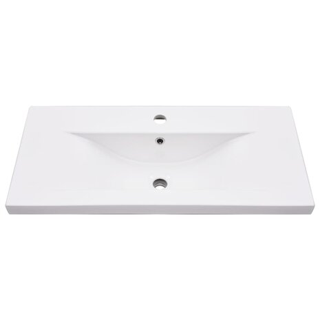 Wastafelframe met inbouwwastafel ijzer zwart 6