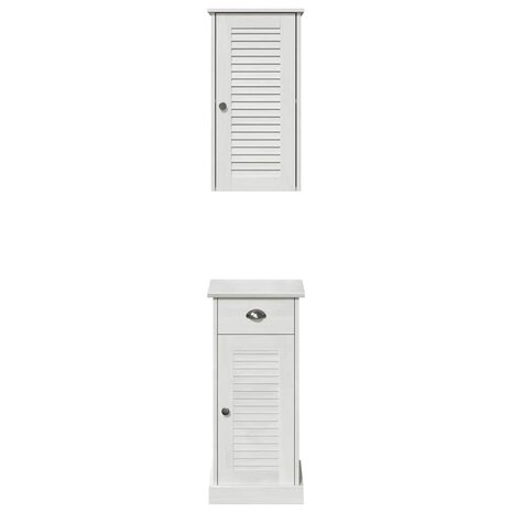 Badkamermeubelset VIGO 2 pcs Bruin en wit 37 x 34 x 80 cm 7