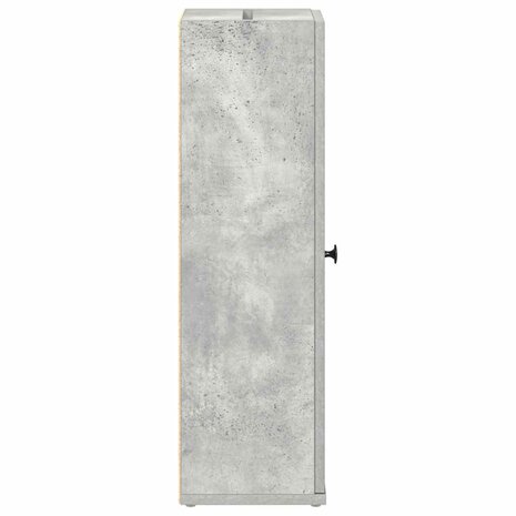 Badkamerkast met rolhouder 20,5x22x72 cm betongrijs 6