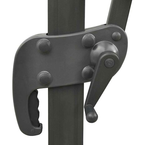 Zweefparasol met paal en LED-verlichting 300 cm azuurblauw 8