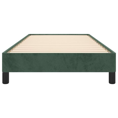 Bedframe zonder matras 90x190 cm fluweel donkergroen 5