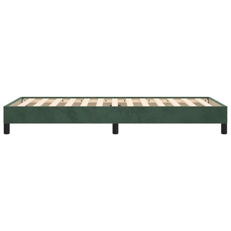 Bedframe zonder matras 90x190 cm fluweel donkergroen 6