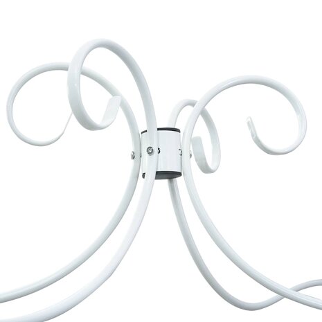 Hemelbedframe metaal wit 180x200 cm 5