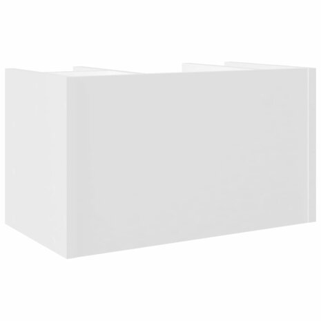 Bureau organiser 44,5x24x25 cm bewerkt hout betongrijs 6