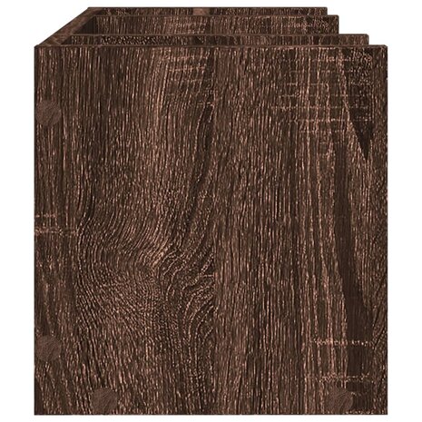 Bureau organiser 44,5x24x25 cm bewerkt hout bruin eikenkleur 5
