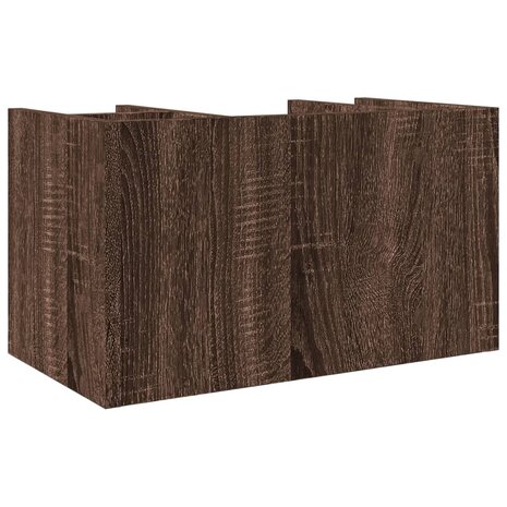 Bureau organiser 44,5x24x25 cm bewerkt hout bruin eikenkleur 6