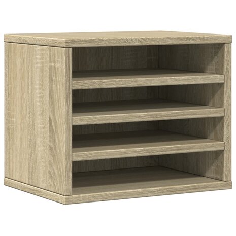Bureau organiser 36x26x29,5 cm bewerkt hout sonoma eikenkleurig 2
