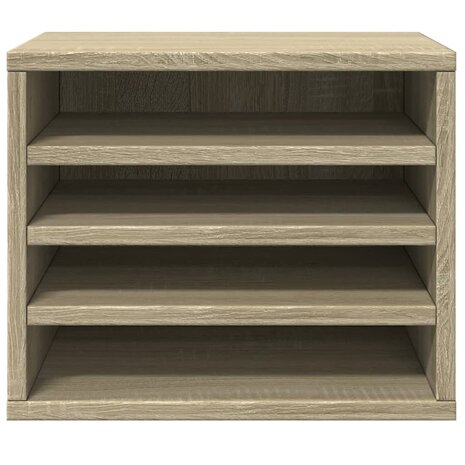 Bureau organiser 36x26x29,5 cm bewerkt hout sonoma eikenkleurig 4