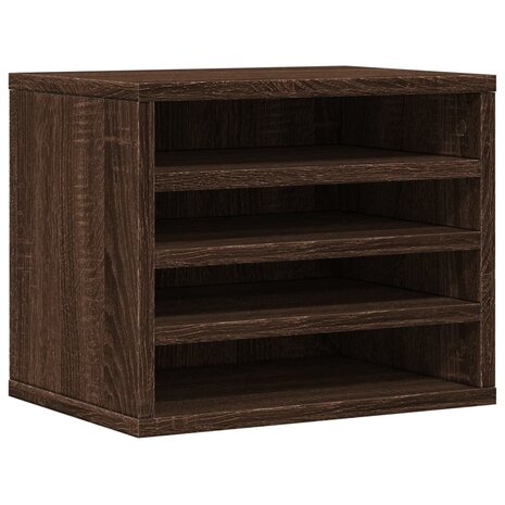 Bureau organiser 36x26x29,5 cm bewerkt hout bruin eikenkleurig 2