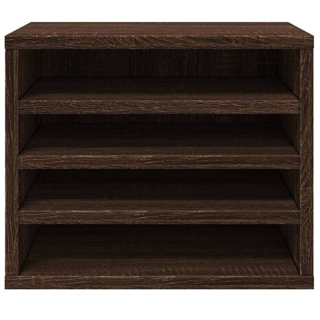 Bureau organiser 36x26x29,5 cm bewerkt hout bruin eikenkleurig 4