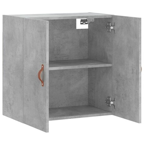 Wandkast 60x31x60 cm bewerkt hout betongrijs 6