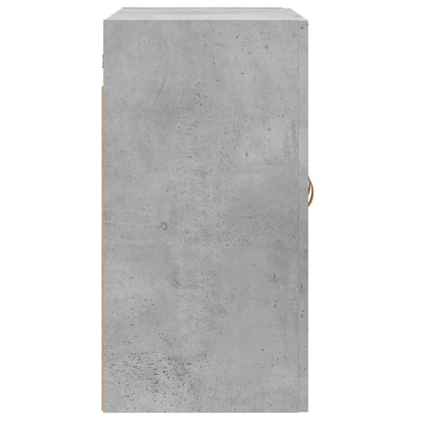 Wandkast 60x31x60 cm bewerkt hout betongrijs 7