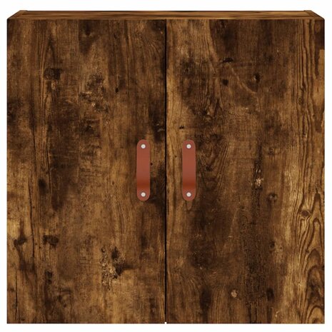 Wandkast 60x31x60 cm bewerkt hout gerookt eikenkleurig 5