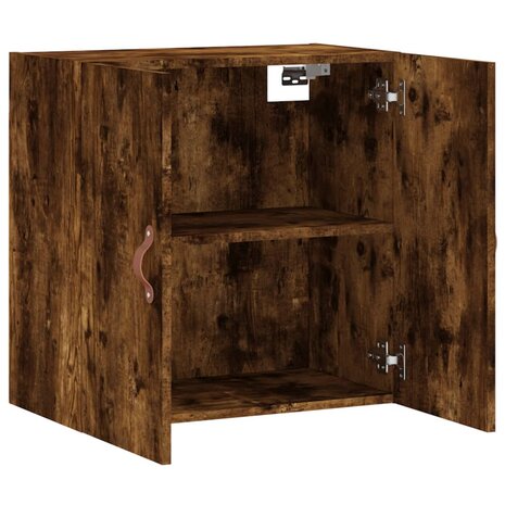 Wandkast 60x31x60 cm bewerkt hout gerookt eikenkleurig 6