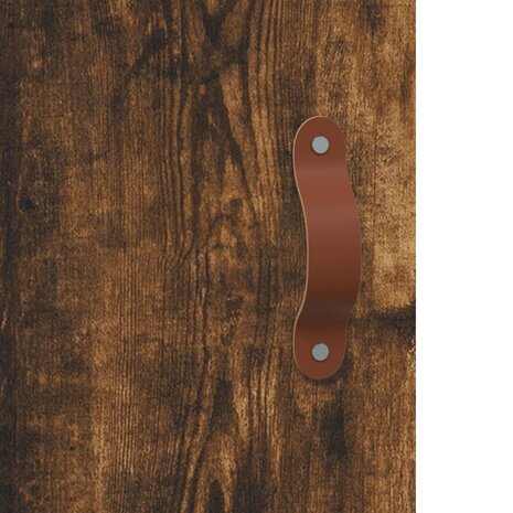 Wandkast 60x31x60 cm bewerkt hout gerookt eikenkleurig 9