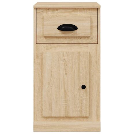 Bijzetkast met lade 40x50x75 cm bewerkt hout sonoma eikenkleur 6
