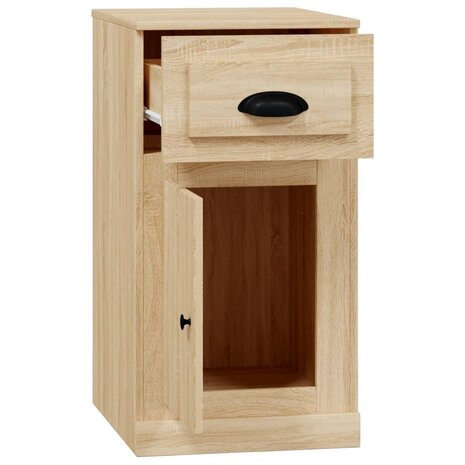 Bijzetkast met lade 40x50x75 cm bewerkt hout sonoma eikenkleur 8