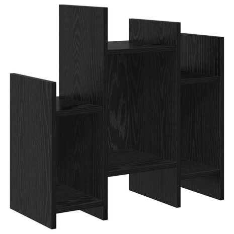 Bijzetkast Zwart eiken 60 x 26 x 60 cm Bewerkt hout 2