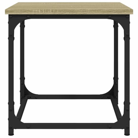 Salontafel 40x40x40 cm bewerkt hout sonoma eikenkleurig 5
