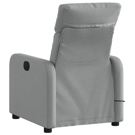 Massagestoel Lichtgrijze Stof 4