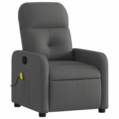 Massagestoel in donkergrijze stof 3