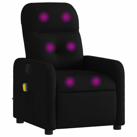 Massagestoel met zwarte stof 2