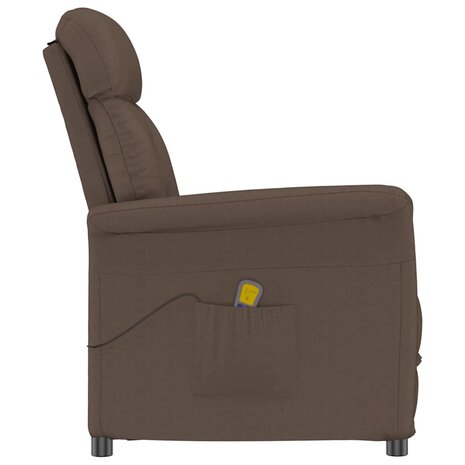 Massagestoel met kussen Bruin 70.5 x 96.5 x 95 cm Kunstleer 2