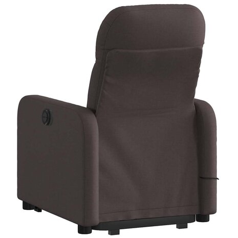 Sta-op-massagestoel verstelbaar stof donkerbruin 5
