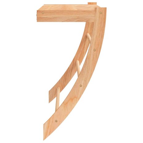 Handdoekenrek 60x25,5x49 cm massief walnotenhout 4