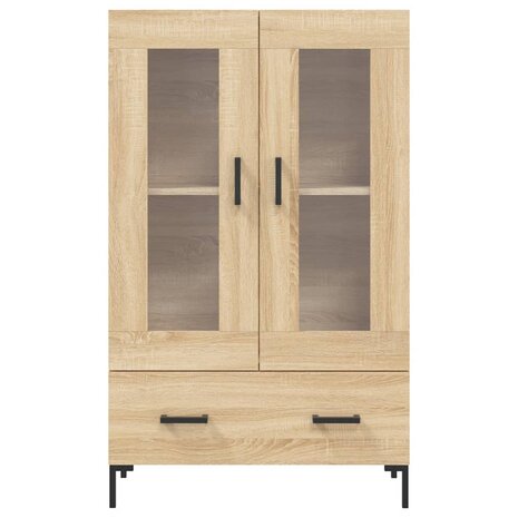 Hoge kast 69,5x31x115 cm bewerkt hout sonoma eikenkleurig 6