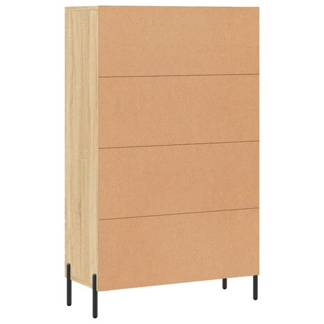 Hoge kast 69,5x31x115 cm bewerkt hout sonoma eikenkleurig 8