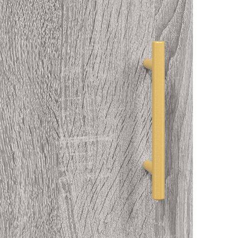 Hoge kast 69,5x31x115 cm bewerkt hout grijs sonoma eikenkleurig 9